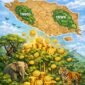Memanen Rupiah dari Udara, Potensi Karbon Hutan Lampung. (Ilustrasi infografis: ist)