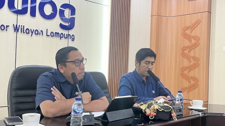 Pimpinan Wilayah Perum Bulog Lampung, Rindo Saputra. (foto: ist)