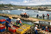 Infrastruktur tambak Bumi Dipasena perlu perbaikan agar kembali produktif seperti masa kejayaan. (Ilustrasi: ist)