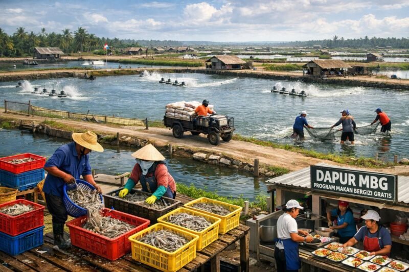 Infrastruktur tambak Bumi Dipasena perlu perbaikan agar kembali produktif seperti masa kejayaan. (Ilustrasi: ist)