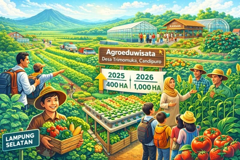 Program pertanian modern di Lampung Selatan jadi rujukan daerah lain. (ilustrasi: Kitani.id)