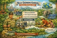 Pemerintah menerbitkan Perpres Nomor 110 Tahun 2025 untuk mempertegas kedaulatan pengelolaan karbon dan mempermudah sistem perdagangan. (Ilustrasi: Kitani.id)