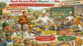 Pemprov Lampung menggelar kegiatan Masak Bersama Master (Masamo). (ilustrasi: Kitani.id)