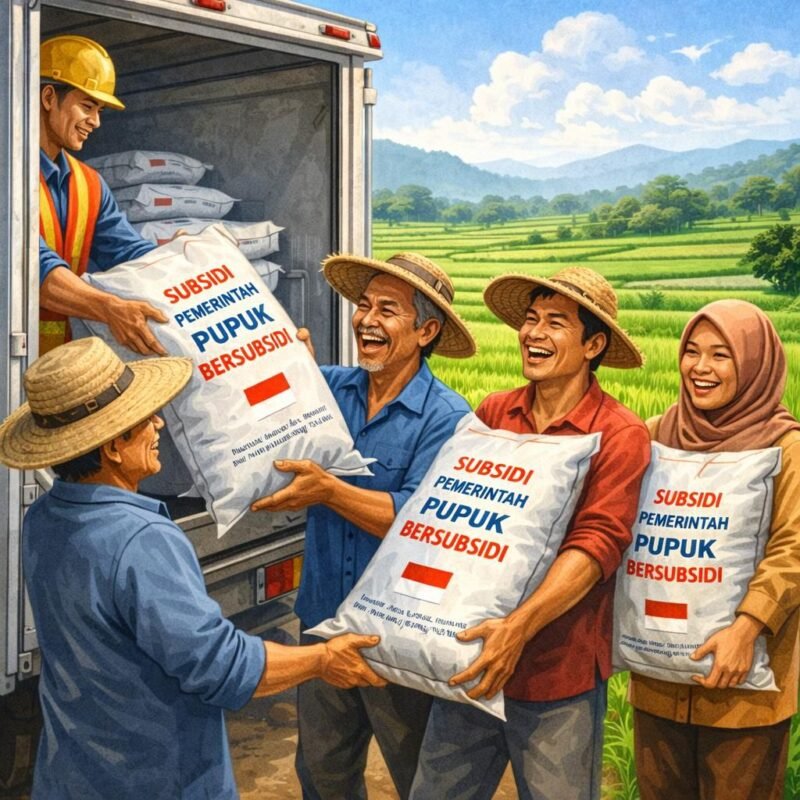 Skema baru pupuk subsidi menjamin ketersediaan pupuk bagi petani di lapangan. (Ilustrasi: Kitani.id)