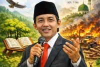 Menteri Kehutanan Republik Indonesia, Raja Juli Antoni.(ilustrasi: Kitani.id)