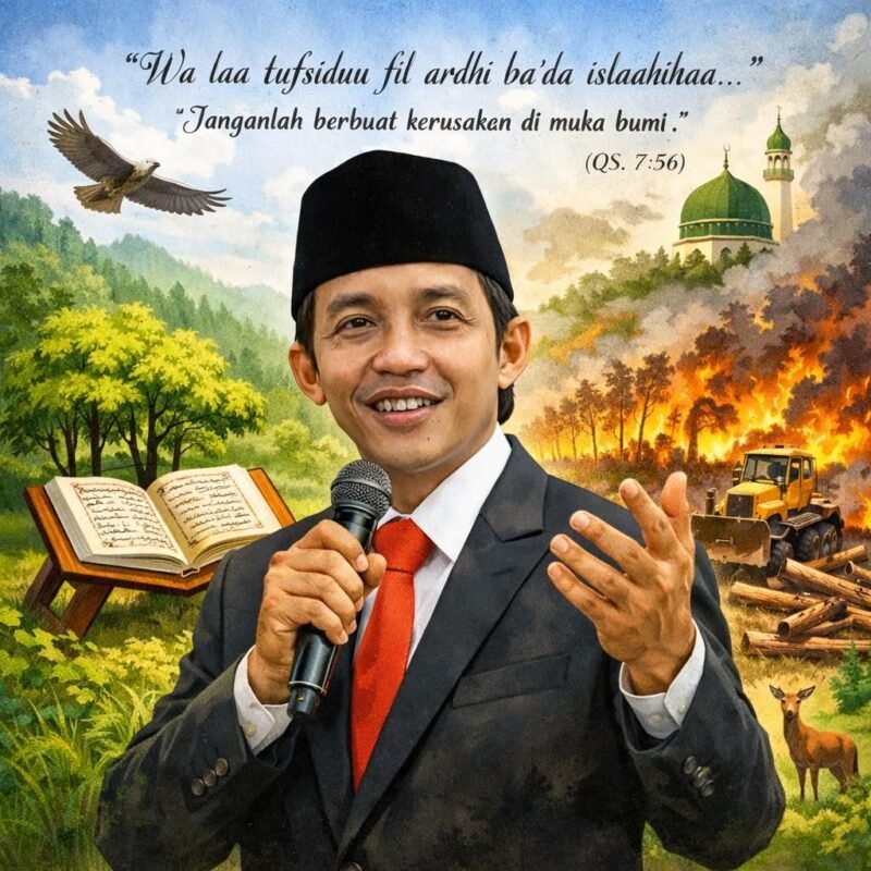 Menteri Kehutanan Republik Indonesia, Raja Juli Antoni.(ilustrasi: Kitani.id)