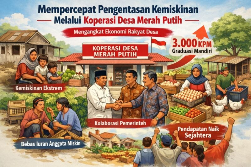 Banyak keluarga penerima manfaat (KPM) masih terjebak dalam kemiskinan ekstrem. (ilustrasi: Kitani.id)