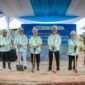 Sekretaris Daerah Provinsi Lampung, Marindo Kurniawan, saat menghadiri groundbreaking Program Pengembangan Hilirisasi Ayam Terintegrasi.(foto: ist)
