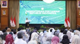 Menteri Pertanian Andi Amran Sulaiman uraikan penguatan tata kelola melalui koordinasi terpusat di Badan Perakitan dan Modernisasi Pertanian (BRMP) tingkat provinsi.(Foto: ist)