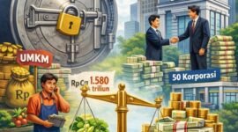Penyaluran kredit perbankan non-KUR untuk UMKM tahun 2025 baru mencapai 19,4%, masih di bawah target nasional 25%.(Ilustrasi: Kitani.id)