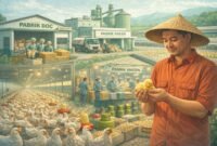 Pemerintah akan suplai kebutuhan bibit ayam atau DOC bagi peternak kecil. (ilustrasi: Kitani.id)