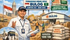 Perum Bulog membangun gudang di lahan seluas 2-3 hektare di kawasan Kampung Haji, Arab Saudi, guna menampung stok ekspor. (Ilustrasi: Kitani.id)