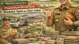 Bupati Lampung Selatan, Radityo Egi Pratama, tegaskan sektor peternakan ayam sangat relevan dengan kondisi ekonomi saat ini. (Ilustrasi: ist)