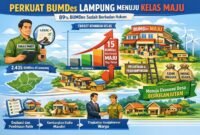 Dinas PMDT Lampung mendorong pendaftaran badan hukum secara masif dan memberikan pendampingan teknis agar unit usaha desa naik kelas menjadi kategori maju.(ilustrasi: Kitani.id)