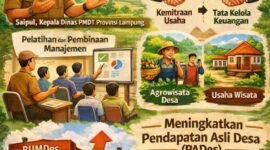 Penguatan kapasitas SDM BUMDES melalui pelatihan manajemen, tata kelola keuangan, dan strategi kemitraan.(ilustrasi: ist)