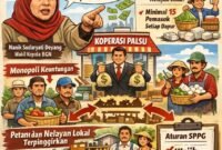 Mitra MBG dilarang buat koperasi monopoli.(Ilustrasi: Kitani.id)