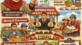 Mitra MBG dilarang buat koperasi monopoli.(Ilustrasi: Kitani.id)