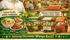 Mengalihkan anggaran katering hotel berbintang langsung ke pedagang kecil dan kaki lima lokal. (Ilustrasi: Kitani.id)