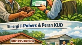 Transformasi strategi melalui edukasi pupuk organik dan penguatan sinergi teknologi i-Pubers dengan KUD.(Ilustrasi: ist)