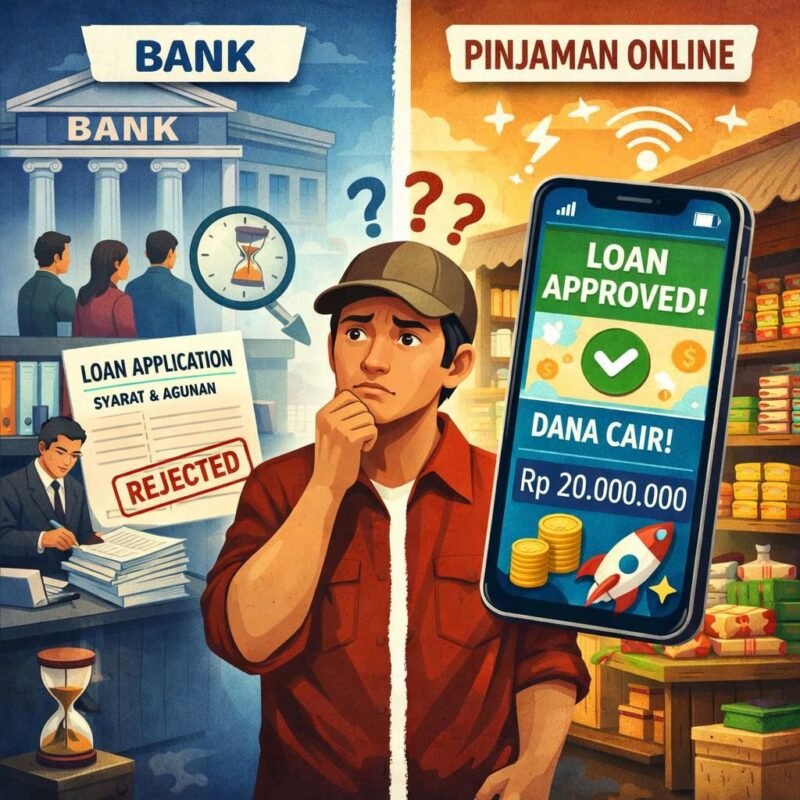 Sebanyak 64% pelaku UMKM enggan ke bank karena proses rumit, syarat dokumen sulit (41,6%), dan kendala agunan (32,9%). (Ilustrasi: Kitani.id)