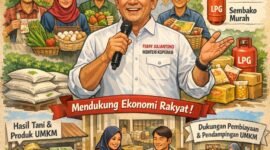 Perlunya penguatan ekonomi masyarakat bawah agar tidak sekadar bergantung pada bantuan sosial. (ilustrasi: Kitani.id)