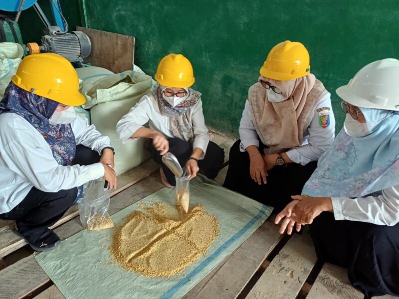 Dinas Peternakan Lampung ambil sampel pakan ternak di Lamsel dan Lamtim untuk uji SNI. (Foto: ist)