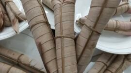 Menjaga tradisi kuliner leppot masyarakat Tanggamus. (Foto: ist)