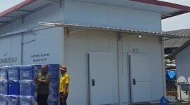 Gudang beku portabel bagi nelayan Koperasi Nelayan Merah Putih. (Foto: ist)