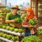 Menerapkan urban farming dengan metode hidroponik atau vertikultur menggunakan barang bekas di area terbatas seperti balkon atau tembok rumah. (ilustrasi: Kitni.id)