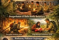 Spirit Hari Bakti Rimbawan 2026, penguatan tata kelola berkualitas melalui sembilan nilai dasar rimbawan serta integrasi sektor kehutanan dengan pangan dan energi. (Ilustrasi: Kitani.id)