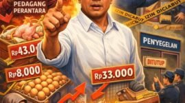 Pemerintah melakukan penindakan tegas dan mengancam akan menyegel hingga menutup perusahaan yang melanggar Harga Eceran Tertinggi (HET).(Ilustrasi: Kitani.id)