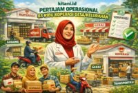 Pembangunan gerai KDKMP dilakukan di 2.200 titik dengan tambahan 31 ribu titik yang sedang berjalan sesuai Inpres No. 17 Tahun 2025. (Ilustrasi: Kitani.id)