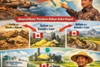 Pemerintah mengalihkan sumber impor ke Asia Tengah (Kazakhstan & Uzbekistan) dan mengandalkan pasokan dari wilayah non-konflik.(Ilustrasi: Kitani.id)
