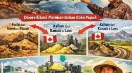 Pemerintah mengalihkan sumber impor ke Asia Tengah (Kazakhstan & Uzbekistan) dan mengandalkan pasokan dari wilayah non-konflik.(Ilustrasi: Kitani.id)