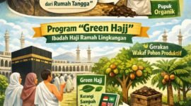 Program Green Hajj pengelolaan sampah rumah tangga. (Ilustrasi: Kitani.id)