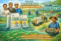 Penerapan Peraturan Menteri KP Nomor 22 Tahun 2025 untuk menjamin distribusi pupuk subsidi yang tepat sasaran.(Ilustrasi: (Kitani.id)