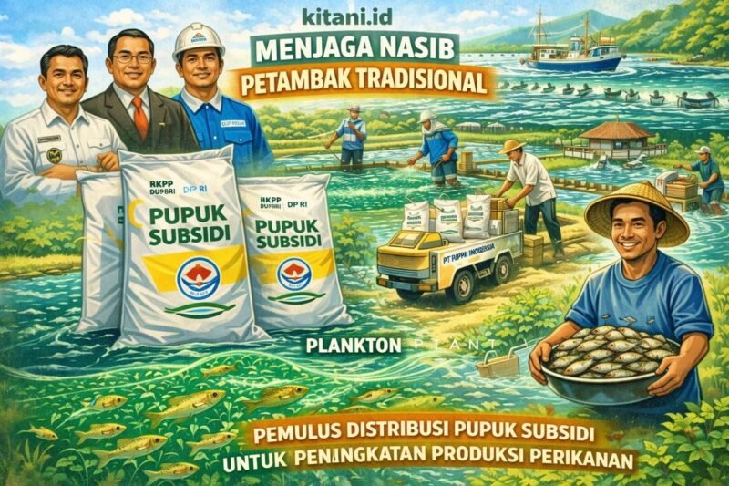 Penerapan Peraturan Menteri KP Nomor 22 Tahun 2025 untuk menjamin distribusi pupuk subsidi yang tepat sasaran.(Ilustrasi: (Kitani.id)