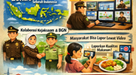 Peluncuran aplikasi Jaga Dapur MBG oleh Kejaksaan Agung untuk pengawasan digital secara real-time.(Ilustrasi: Kitani.id)