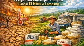 Penguatan Cadangan Pangan Jadi Benteng Hadapi El Nino. (Ilustrasi: Kitani.id)