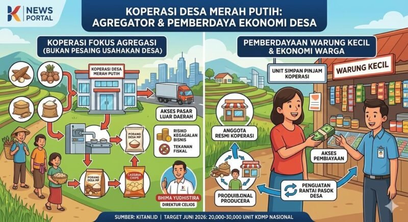 Koperasi harus fokus menjadi agregator produk dan penyedia akses pembiayaan.(Ilustrasi: Kitani)
