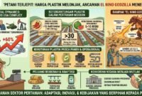 Antisipasi kenaikan harga plastik global melalui pengalihan penggunaan mulsa organik, lalu inovasi smart farming, dan penguatan subsidi dari pemerintah.(ilustrasi: Kitani) 