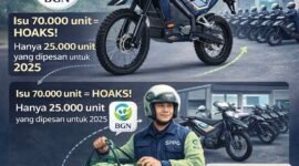 Simpang siur informasi di media sosial mengenai jumlah dan peruntukan motor berlogo Badan Gizi Nasional (BGN). ( ilustrasi: Kitani.id)