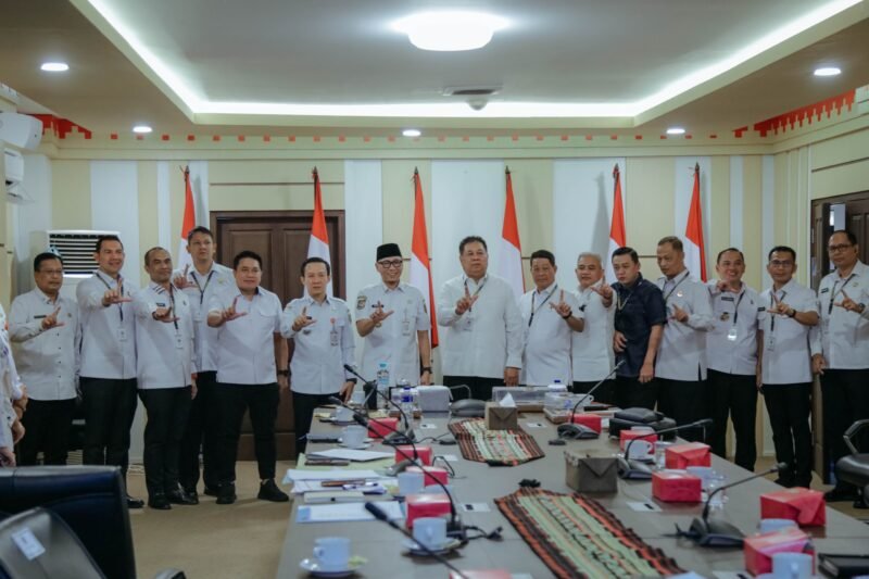 Gubernur Mirza terima peserta didik Didik Sespimti Polri. (Foto: ist)