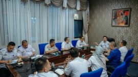 Rapat persiapan pelantikan Apdesi (Asosiasi Pemerintahan Desa Seluruh Indonesia) Provinsi Lampung.(foto: ist)

