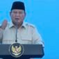 Presiden Prabowo Subianto saat groundbreaking proyek hilirisasi strategis.(foto: ist)