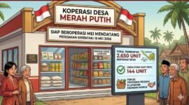 Lampung terus mengaktifkan ribuan Koperasi Desa Merah Putih agar memiliki fasilitas operasional yang lengkap dan segera melayani warga. (Ilustrasi: Kitani)