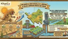 Pemanfaatan Jaringan Irigasi Air Tanah (JIAT) melalui sumur bor sebagai cadangan air utama.(Ilustrasi: Kitani.id)