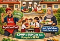 Masih ada kemungkinan KDMP dan BUMDes kelola SPPG. (Ilustrasi: Kitani.id)