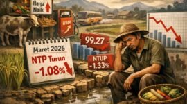 Perlunya stabilitas harga jual di tingkat produsen serta pengendalian biaya transportasi dan sarana produksi untuk kembali menstabilkan NTP. (Ilustrasi: Kitani.id)