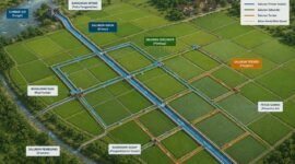 Sebanyak 101 usulan jaringan irigasi utama di Provinsi Lampung siap mengairi lahan seluas 13.927,27 hektare.(Ilustrasi: Kitani)